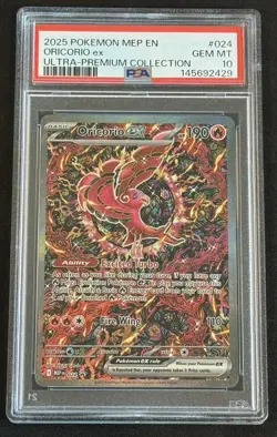 PSA 10 Oricorio Ex MEP 024 Black Star Promo Fast Ship - Image 1