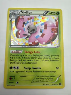 Pokemon TCG Vivillon BREAKthrough 15/162 Holo Holo Rare - Image 1