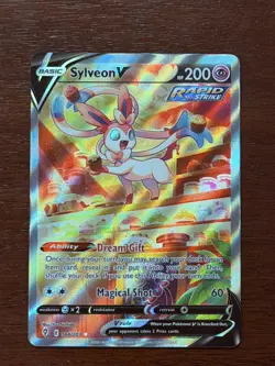 2021 Pokemon Sylveon V 184/203 (Alt Full Art) Card SWSH07 Evolving Skies NM-M 🔥 - Image 1