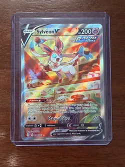 2021 Pokemon Sylveon V 184/203 (Alt Full Art) Card SWSH07 Evolving Skies NM-M 🔥 - Image 3