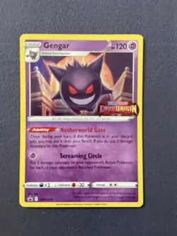 Pokemon Gengar Black Star Promo Stamped Lost Origin Holo SWSH241 - Image 1