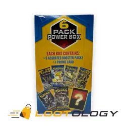2019 Pokemon Mystery 6 Pack Power Box - Thunder Edition Evolutions Roaring Skies - Image 3