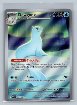 Dewgong 097/094 Illustration Rare Phantasmal Flames Pokemon Near Mint - Image 1