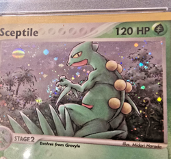 Pokemon Sceptile EX Stage 2 Holo Swirl Rare Ruby & Sapphire 11/109 PSA 8 2003 11 - Image 2
