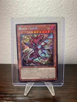 Yugioh Chaos Origins Black Chaos CORI-EN001 Secret Rare 1st Edition NM - Image 1