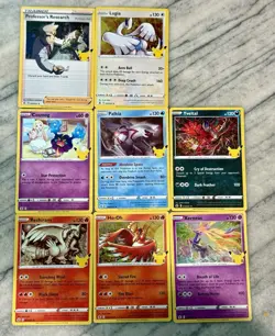 Pokemon TCG 25th Anniversary Celebrations Holo Rare Lot 8 Cards! - Image 1