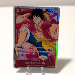 Bandai One Piece CCG Monkey D. Luffy OP01-024 Romance Dawn Alt Art Foil SR EN - Image 1