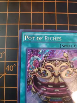 Pot of Riches MP15-EN233 1st Edition Secret Rare YuGiOh! TCG NM With Top Loader - Image 4