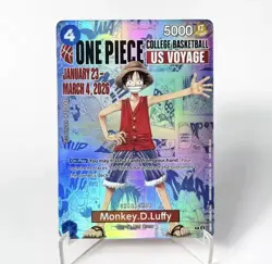 Monkey.D.Luffy (College Basketball US Voyage) P-055 One Piece Promotion - Image 1