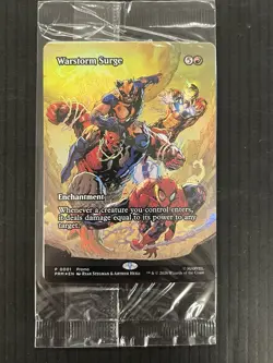 WARSTORM SURGE MAGIC THE GATHERING MTG AVENGERS ARMAGEDDON FOIL Promo Card ONLY - Image 1