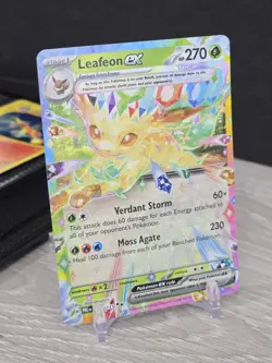 Pokemon Card TCG Leafeon ex 006/131 Prismatic Evolutions 2025 Holo Rare NM - Image 1