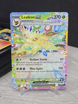 Pokemon Card TCG Leafeon ex 006/131 Prismatic Evolutions 2025 Holo Rare NM - Image 3