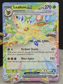 Pokemon Card TCG Leafeon ex 006/131 Prismatic Evolutions 2025 Holo Rare NM - Image 5