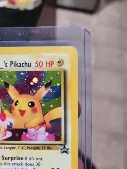 NM Pokemon _'s HAPPY BIRTHDAY PIKACHU Card BLACK STAR PROMO Set #24 Holo WOTC - Image 2