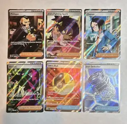 Pokemon TCG English Holo Full Art 6-Card Trainer Lot Philippe/Iris/Cheren + - Image 1