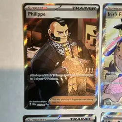 Pokemon TCG English Holo Full Art 6-Card Trainer Lot Philippe/Iris/Cheren + - Image 2
