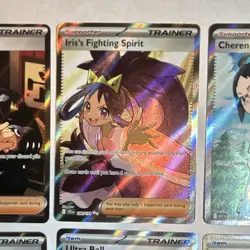 Pokemon TCG English Holo Full Art 6-Card Trainer Lot Philippe/Iris/Cheren + - Image 3