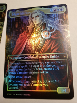 Edgar Markov FOIL PROXY Card (FOIL ERROR) with Custom Fantasy Art Design - Image 1