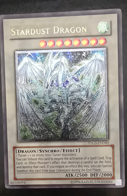 Yugioh Stardust Dragon TDGS-EN040 Ultimate Rare UNLIMITED Edition NM - Image 1