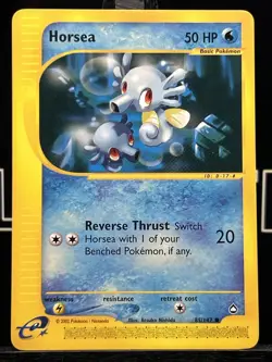 Pokemon TCG Aquapolis Horsea Regular Common E-Card 85/147 - Image 3