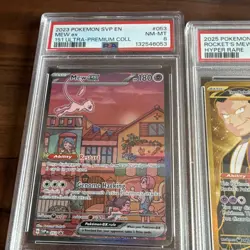 Nintendo Pokemon TCG PSA Graded Holo 8-Card Lot - Mew ex Mewtwo ex Pikachu+ - Image 2