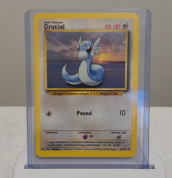 Dratini Mint NM 26/102 Base Set Unlimited 1999 Pokemon Card - Image 1