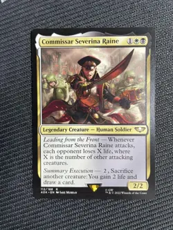 Commissar Severina Raine NM MTG card Universes Beyond: Warhammer 40000 - Reg - Image 1