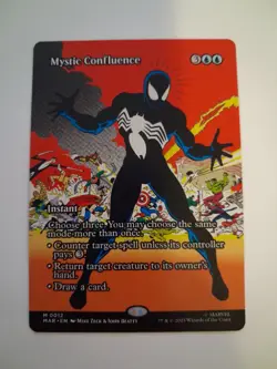 Mystic Confluence Poster NM Marvel Spiderman MTG MAGIC THE GATHERING MAR - Image 1