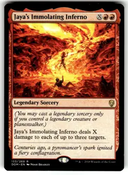 Jaya's Immolating Inferno 133 Rare Dominaria Magic: The Gathering Near Mint - Image 1