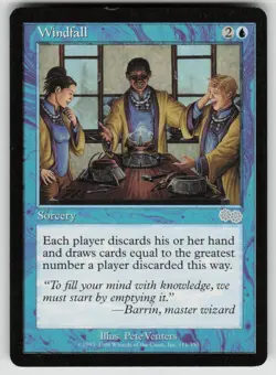 Windfall 111 Uncommon Urza's Saga Magic: The Gathering Near Mint - Image 1