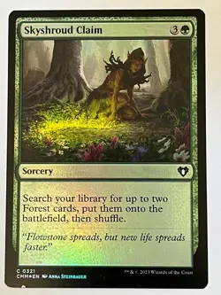 Skyshroud Claim Commander Masters Foil MTG LP - Image 1