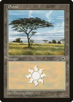 Magic The Gathering MTG PLAINS (NO FLOWERS) Portal NM Near Mint - Image 1