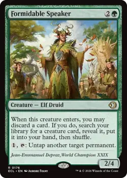 Magic The Gathering MTG FORMIDABLE SPEAKER Lorwyn Eclipsed NM Near Mint - Image 1