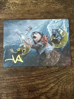 Valley Floodcaller 13/54 Gold Stamp Art Series Bloomburrow BLB MTG Magic S3198* - Image 1