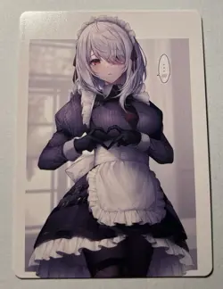 SEXY HEROINE WAIFU Sirius AZUR LANE ACG PREMIUM TRIM HOLOFOIL CARD NM - Image 2