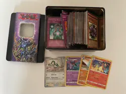 250 x YuGiOh Card Set Collection Joblot Bundle including Pokemon cards & Tin - Image 1