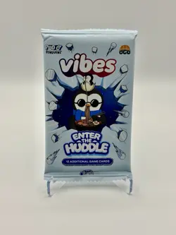 Vibes Enter the Huddle 1st Ed Booster Pack Pudgy Penguins TCG 12 Cards Sealed - Image 1