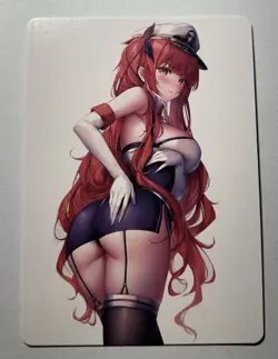 SEXY HEROINE WAIFU Honolulu AZUR LANE ACG PREMIUM TRIM HOLOFOIL CARD NM - Image 2