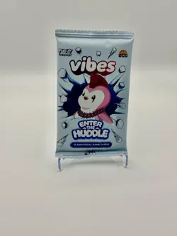 Vibes Enter the Huddle 1st Ed Booster Pack Pudgy Penguins TCG 12 Cards Sealed - Image 1