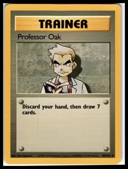 Professor Oak #088/102 Base Set Pokemon Card - Image 1