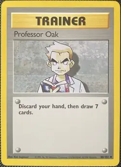 Professor Oak 088/102 Base Set Regular - Pokemon Card - Image 1