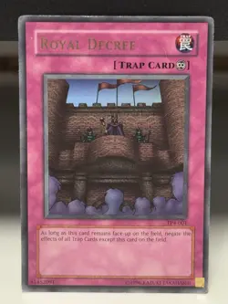 Royal Decree TP4-001 Tournament Pack 4 Unlimited Ultra Rare #4 Damaged - Image 1