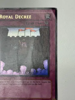 Royal Decree TP4-001 Tournament Pack 4 Unlimited Ultra Rare #4 Damaged - Image 3