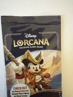 Disney Cruise Treasure Exclusive Promo Lorcana Mickey Mouse Captain Card Sealed - Image 2