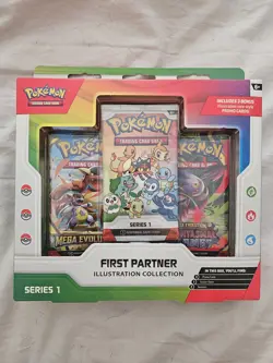 Pokemon TCG: First Partner Illustration Collection Box Series 1 Sealed - Image 1