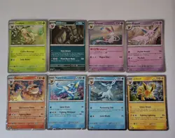 Prismatic Evolutions Costco 8 Mini Tin Cosmos Promo Cards SET - Image 1