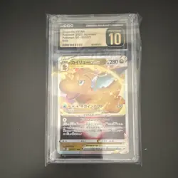 CGC Pristine 10 Dragonite VSTAR 050/071 Pokemon GO Japanese Holo 2022 - Image 1