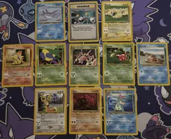 Pokemon Cards Neo Genesis - 11 Card Unlimited Bundle NM/LP - Image 1