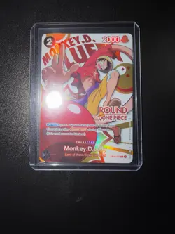 Bandai One Piece Card Game ROUND 1 Promo Pack English 1 Card Monkey D. Luffy - Image 1
