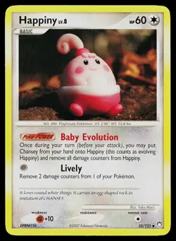 Pokemon Card - Happiny Mysterious Treasures 52/123 Uncommon - Image 1